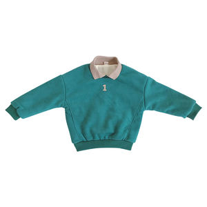 Produits pour bébés européens pour filles, sacs d'emballage, t-shirts polo élégants et amusants pour filles - Product Image 1