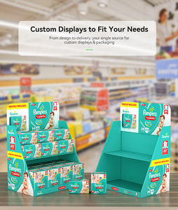 Soporte de exhibición de cartón para refrescos y bebidas, cartón corrugado con acabado de superficie personalizado - Product Image 6