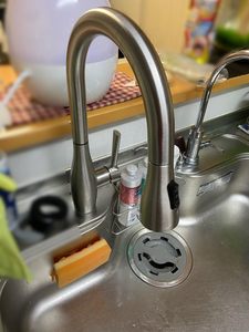 خلاطات صنبور حوض المطبخ القابل للسحب من الفولاذ المقاوم للصدأ ، صنبور أسود ، خلاط وصنابير للمطبخ قابلة للسحب - Product Image 6
