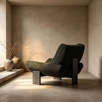 Baumwolle-Leinen Moderner Freizeit-Loungesessel, Designer-Sessel für Villa-Wohnzimmer, Komfortabler Einzelsofa