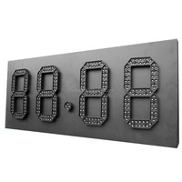 Pantalla LED de 7 segmentos de módulo de 6 dígitos con número grande de 20 pulgadas