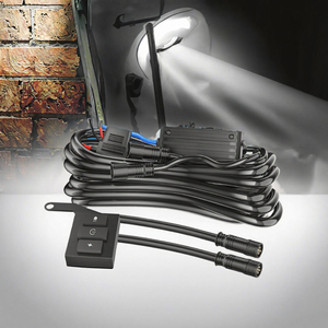Nouveau Kit de câblage pour projecteur de voiture 12V avec relais, interrupteur un-vers-deux, télécommande sans fil 3 mètres, 5 modes - Product Image 2