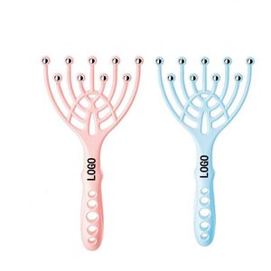 Rouleaux en acier inoxydable à 9 griffes, outil SPA manuel pour la maison et le bureau, soin relaxant des cheveux, massage profond du cuir chevelu pour soulager le stress - Product Image 1