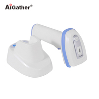 Escáner de Código de Barras Automático, Escáner de Código de Barras Inalámbrico de Mano, Pistola de Escaneo de Código QR con Bluetooth y Base