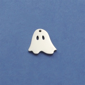 Venta al por Mayor de Dijes de Acero Inoxidable con Forma de Fantasma, Altamente Pulidos, para Collares, Regalos de Halloween, Joyería DIY - Product Image 5