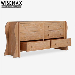 Meubles WISEMAX, meubles rétro américains pour la maison, commode en bois massif, console de <span class=keywords><strong>rangement</strong></span> murale vintage pour le salon - Product Image 3