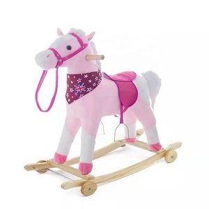 Per Bambini in legno A Dondolo Cavallo Giocattolo Animale Della Peluche Del Bambino Rocker Cavallo - Product Image 3