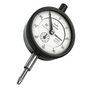 Indicateur de cadran de type ISO métrique Mitutoyo série 2046A, plage de 0 à 10 mm, précision de 0,01 mm, type standard avec dos à languette - Product Image 4