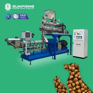 SunPring pet feed machine 120-150kg/h food grade dry dog food make machine petfood machine