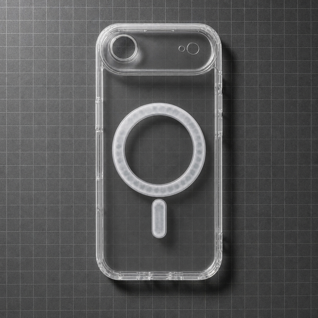 Transparent Magnetic Iphone 17 Air Tpu Pc Acrylic Case Wireless Charging Shockproof Anti-yellowing Customizable Logo