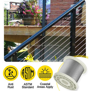 Câble Aéronautique Tressé 7x7 de 500 pieds, 1/8 po, en <span class=keywords><strong>Acier</strong></span> Inoxydable T316 pour Kit de Garde-Corps et Quincaillerie - Product Image 5