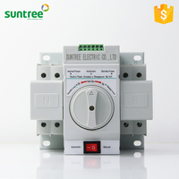 Interrupteur de transfert de puissance avec commutateur automatique, 220v, 2 phases, contrôleur manteaux, 1 pc