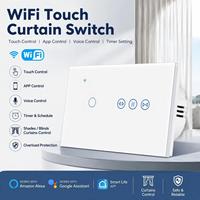 Interrupteur intelligent WiFi UBARO pour rideaux, application Tuya Smart Life, commande tactile, stores enrouleurs électriques motorisés, interrupteur mural, Alexa