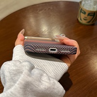 Coque de téléphone magnétique ultra-fine en fibre de carbone avec texture, protection PC pour iPhone 17 16 15 14 13 12 Pro Max