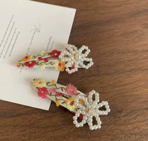 Fermagli per capelli piatti stile coreano alla moda fiori in plastica <span class=keywords><strong>Brighton</strong></span> con Design in stile cinese - Product Image 5