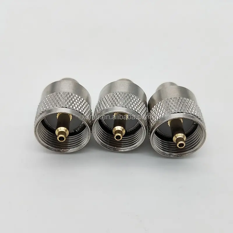 UHF ชาย SL16เชื่อมต่อเสาอากาศ RF Coaxial Connector สำหรับ RG58 RG214 LMR400