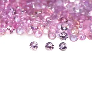 High Quality Factory Direct Selling Natural Loose Gemstones Round Cut 0.8mm For Jewelry Making Natural Purple Sapphire