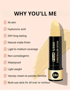 Logotipo personalizado Hidratante Tinte <span class=keywords><strong>DE</strong></span> LA PIEL <span class=keywords><strong>Ojeras</strong></span> Base <span class=keywords><strong>Corrector</strong></span> Vegano Impermeable Maquillaje facial <span class=keywords><strong>Corrector</strong></span> Stick - Product Image 5