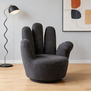 Silla Tapizada en Forma de <span class=keywords><strong>Mano</strong></span> Y251 de FRP, Asiento de Fibra de Vidrio Resistente para Salas de Juego Infantiles, Áreas de Juego Familiares y Relajación - Product Image 1