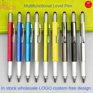 Bolígrafo Multiherramienta 6 en 1 en Promoción con Regla y Nivel, Bolígrafo Multifuncional de Metal con Logotipo Personalizado - Product Image 3