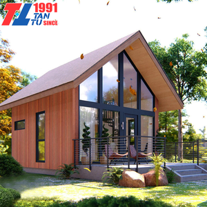 Casa Prefabbricata Moderna a Telaio a 'A' Smontabile, Progetto di Casa Triangolare con Struttura in Acciaio Decorativa per Esterni - Product Image 3