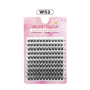 Cacao Mocha Rich DIY Cluster Eyelash 53D L Curl 9-14mm Warm <strong>Chocolate</strong> Toned Deep <strong>Brown</strong> Lash Friendly Autumn Bakery Brunch - Product Image 2
