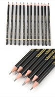 Ensemble de 14 crayons à dessin Keep Smiling, crayons noirs pour artistes, dessin, croquis, art, crayons à dessin au graphite