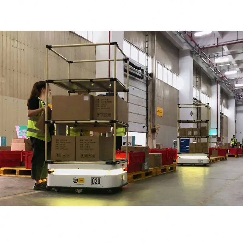 Attrezzatura per la movimentazione dei materiali Robot di trasporto automatico industriale 1.2 tonnellate di energia elettrica latente AMR