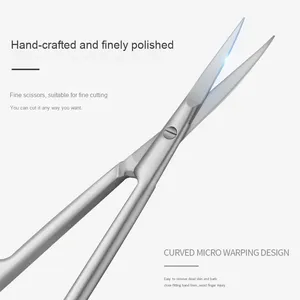 고정밀 전면 장착 매니큐어 가위 스테인레스 스틸 미용 도구 눈썹 큐티클 가정용 각질 미늘 팁 - Product Image 4