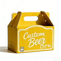 Caja de Cartón Corrugado de Lujo para 2 Botellas de Whisky o Vino, con Logotipo Personalizado, para Bebidas, Portátil, Reutilizable