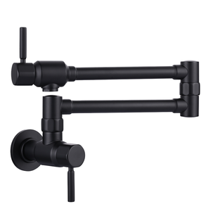 Modern Single-Handle Thermostatic Brass Kitchen Faucet with Swing Arm and Folding Spout Single Hole Installation - Product Image 3