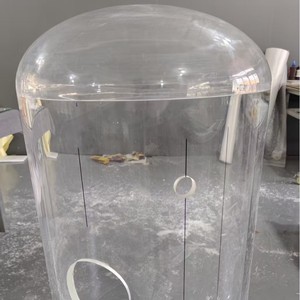 Tube circulaire en acrylique, dispositif expérimental, tube cylindrique en verre organique transparent, instrument de grande taille irrégulier, taille personnalisée - Product Image 2