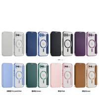 Étui portefeuille en cuir avec clip à cartes et aimant, coque transparente pour Google Pixel 10A 9 Pro XL 8A 7A, placage, compatible charge sans fil, étui à rabat