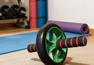 Rodillo Abdominal <span class=keywords><strong>de</strong></span> Acero con Rueda Silenciosa <span class=keywords><strong>de</strong></span> PP y PVC con Rodamientos para Entrenamiento <span class=keywords><strong>de</strong></span> Fuerza y Moldeamiento Corporal, Apto para Diversos Usos - Product Image 5