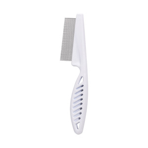 Peigne de toilettage pour animaux de compagnie, en acier inoxydable, à dents fines, pour chien et chat, élimination des puces, élimination des poils, ouverture des nœuds, multifonctionnel - Product Image 5