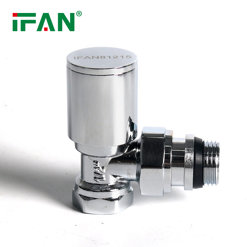 IFAN Customized 1/2'' 3/4'' Brass Valve Chrome Plated Radiator Valve Thermostatic Radiator Valve