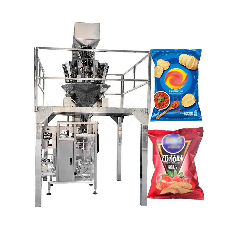 HNOC Empaquetadora Industrial De Papas Fritas Automatic De 1kg Weigh and Pack Machine for Namkeen