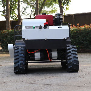 2025 modèle professionnel Diesel télécommande tondeuse à gazon automoteur lames dentelées 4 temps efficace 9 HP 200m gamme acier - Product Image 6