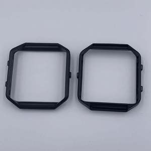 Fitbit Smart Watch Bezel Stainless Steel Black Silver Scratch Resistant Case Replacement Part - Product Image 1