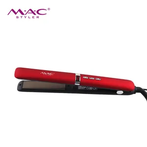MAC Styler薄红色私人标签扁铁窄板450F 230C直发器