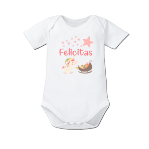 Bavaglino per neonati stampato con nome Magia dell'Unicorno - Product Image 2