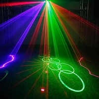 4 Beams Patterns RGB Laser 4 Eyes Full Color DMX512 Control Club DJ Equipment Éclairage de scène pour mariage Spectacle Concert Bar party