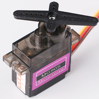 Micro-moteur servo à engrenages métalliques MG90S 14g, actionneur de direction inclinable, version améliorée du SG90 pour avion RC à aile fixe et robot