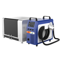 Machine de découpe et de soudage laser à fibre CNC de bureau 800W Ruida, nouvelle, à refroidissement par air, 3 axes, pour la découpe et le soudage du métal, en particulier de l'acier inoxydable