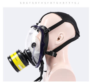 <span class=keywords><strong>Masque</strong></span> respiratoire purificateur d'air motorisé à 3 couches en silicone intégral réutilisable avec valve d'expiration et ajustement confortable - Product Image 5