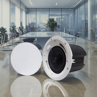 Système de sonorisation professionnel Hi-Fi Système de sonorisation audio commercial Lecteurs audio LED Mini haut-parleur de plafond sans cadre de 5 pouces