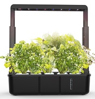 15 mini-pods de culture intelligents de bureau avec éclairage LED et pompe pour jardin domestique et de bureau