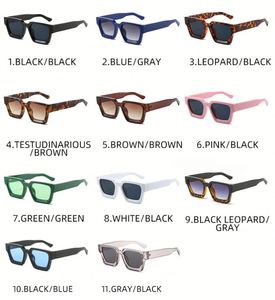 Lunettes de soleil de luxe de haute qualité avec logo personnalisé, lunettes de soleil carrées pour hommes et femmes, protection UV400 - Product Image 3