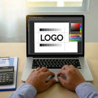 Desain Logo Modern untuk Agen Multimedia Menggunakan MacBook Pro, Perangkat Lunak Vektor & Alat Kreatif Digital