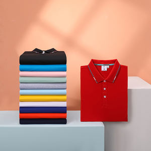 Haute qualité logo personnalisé col chemise polo de <span class=keywords><strong>golf</strong></span> t-shirt 60% coton 35% fibre de glace 5% spandex polos t-shirts uni hommes polos - Product Image 1